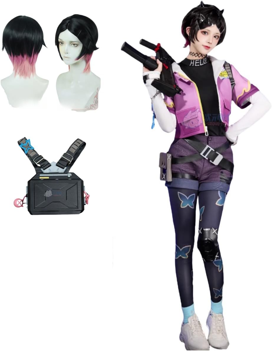 【靴ウィッグ付き】VALORANT クローヴ コスプレ Valorant ヴァロラント クローヴ（Clove） コスプレ靴 abccos製